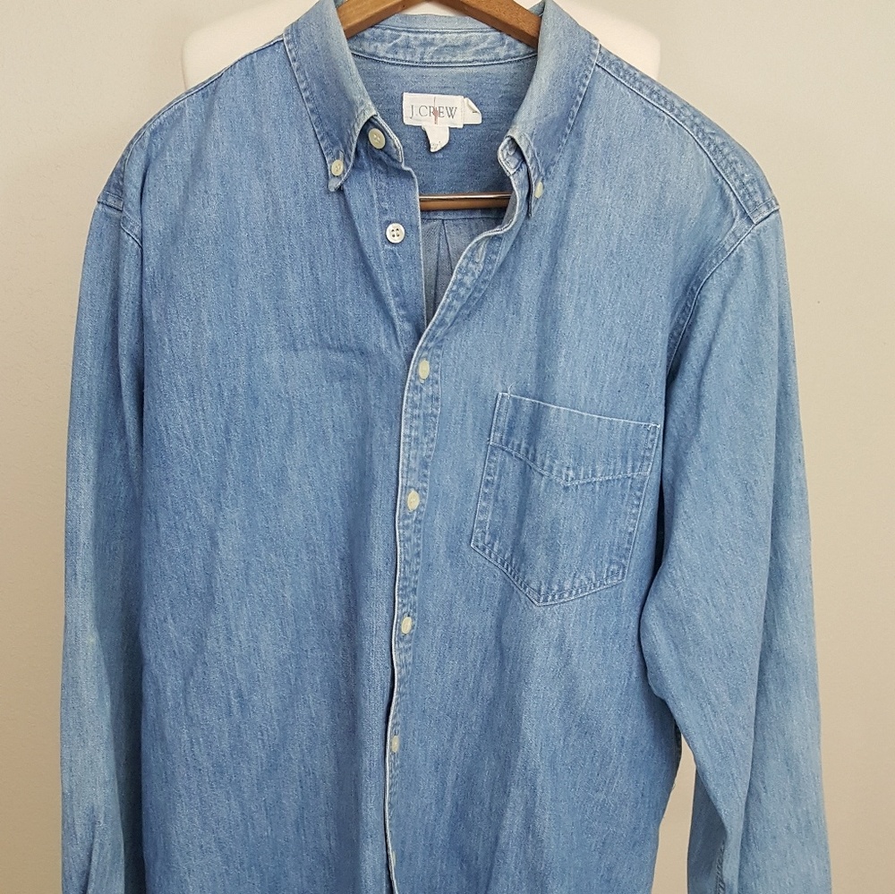 J.Crew EUC Denim Button Up Men's
